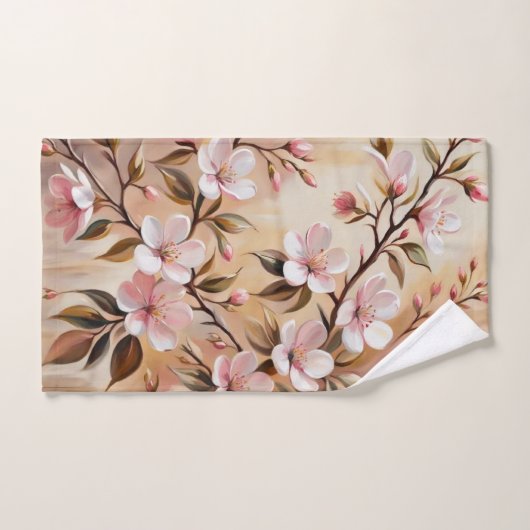 Serviettes de bain en fleurs (Serviette à main)