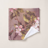 Serviettes de bain en fleurs cerises (Gant de toilette)