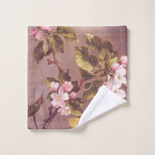 Serviettes de bain en fleurs cerises (Gant de toilette)
