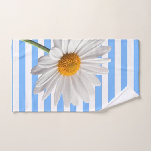 Serviettes de bain en marbre blanc et bleu (Serviette à main)