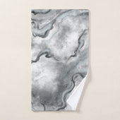Serviettes de bain en marbre gris Set Cadeau (Serviette à main)