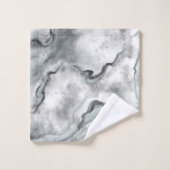 Serviettes de bain en marbre gris Set Cadeau (Gant de toilette)
