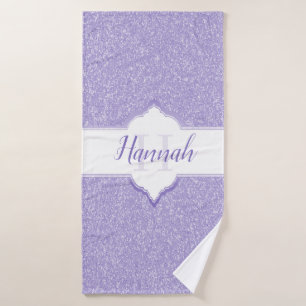 Serviettes de bain en monogramme à Parties scintil