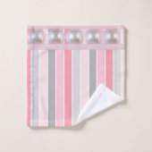 Serviettes de bain en perles roses (Gant de toilette)