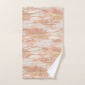 Serviettes de bain en pierre rose marbre rose (Serviette à main)