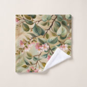 Serviettes de bain en rose vert (Gant de toilette)