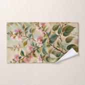 Serviettes de bain en rose vert (Serviette à main)