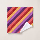 Serviettes de bain en violet rouge cerise (Gant de toilette)