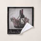 Serviettes de bain Ensemble du vin et des raisins  (Gant de toilette)