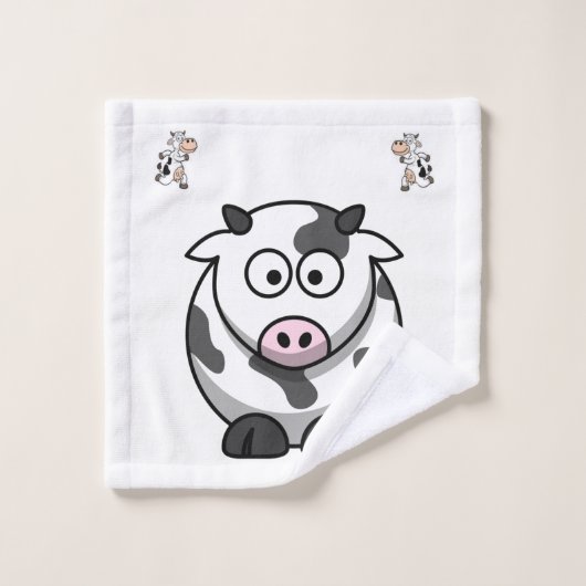 Serviettes de bain Ensembles vaches (Gant de toilette)