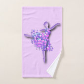Serviettes de bain femme danseuse de ballet (Serviette à main)