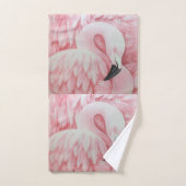 Serviettes de bain flamants roses (Serviette à main)