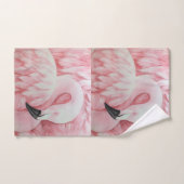 Serviettes de bain flamants roses (Serviette à main)
