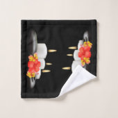 Serviettes de bain Fleurs tropicales & Bougies Déc (Gant de toilette)