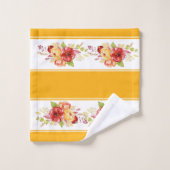 Serviettes de bain florales aquarelle (Gant de toilette)