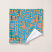 Serviettes de bain géométriques Afrocentriques Glo (Gant de toilette)