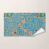 Serviettes de bain géométriques Afrocentriques Glo (Serviette à main)