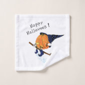 Serviettes de bain Halloween sorcière Citrouille V (Gant de toilette)