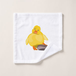 Serviettes de bain Jaune Canard Jaune Happy Dock