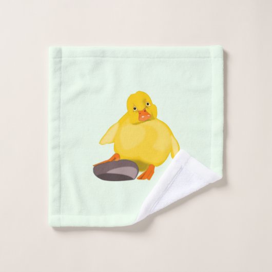 Serviettes De Bain Jaune Cute (Gant de toilette)