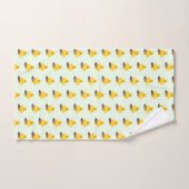 Serviettes De Bain Jaune Cute (Serviette à main)