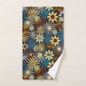 Serviettes de bain Jaune et Bleue (Serviette à main)