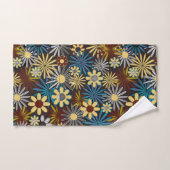 Serviettes de bain Jaune et Bleue (Serviette à main)