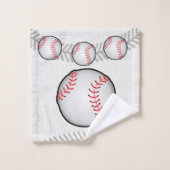 Serviettes De Bain Jeux Baseball (Gant de toilette)