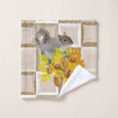 Serviettes De Bain Jeux Brown Écureuil Acorns (Gant de toilette)