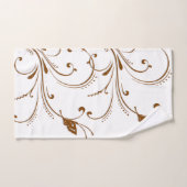 Serviettes De Bain Jeux Brown Floral (Serviette à main)
