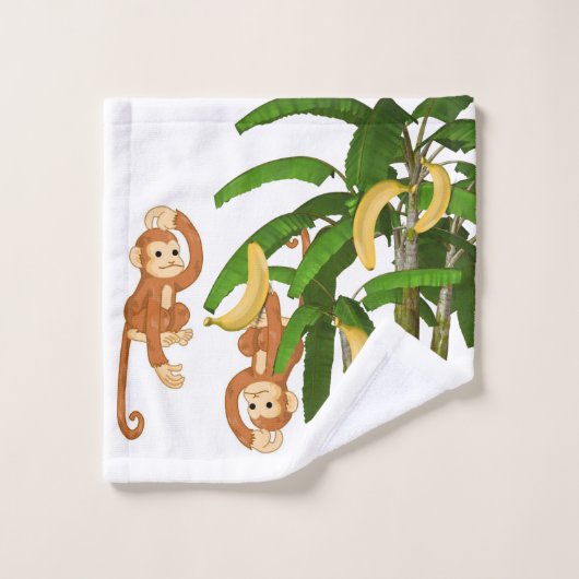 Serviettes de bain Jeux Brown singes (Gant de toilette)