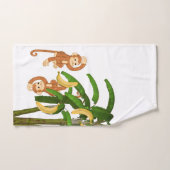 Serviettes de bain Jeux Brown singes (Serviette à main)