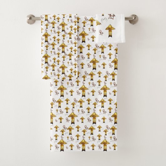 Serviettes de bain Jeux d'antiquités (En situation)