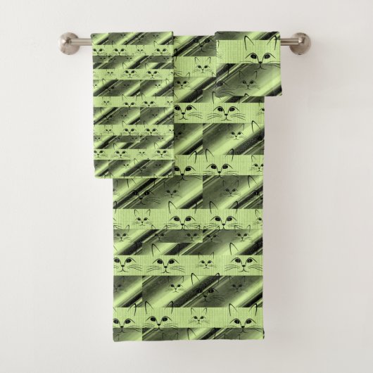 Serviettes de bain Jeux de chats (En situation)