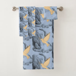 Serviettes de bain Jeux de colombes