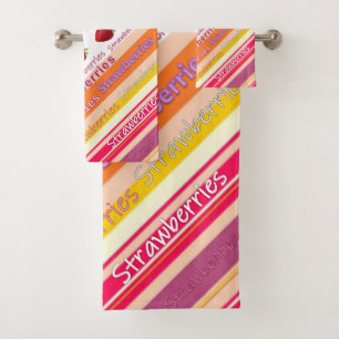 Serviettes de bain Jeux de fraises