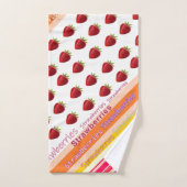 Serviettes de bain Jeux de fraises (Serviette à main)