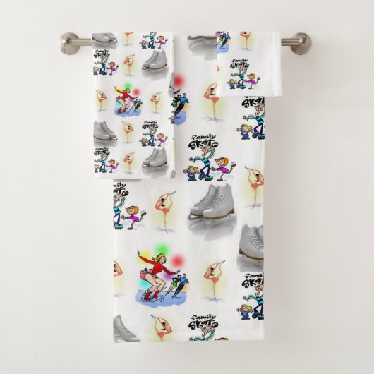 Serviettes de bain Jeux de patinage (En situation)
