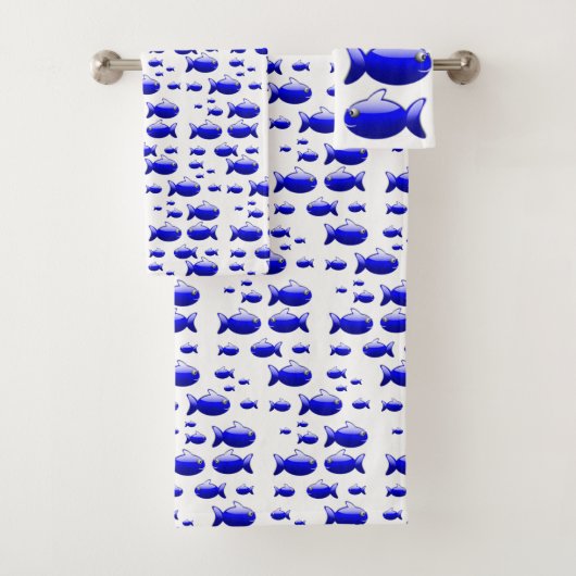 Serviettes de bain Jeux de poisson (En situation)