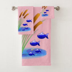 Serviettes de bain Jeux de poisson