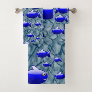 Serviettes de bain Jeux de poisson