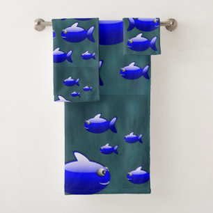 Serviettes de bain Jeux de poisson