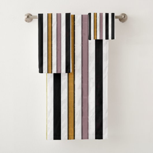 Serviettes De Bain Jeux De Rayures (En situation)