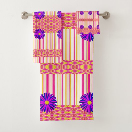 Serviettes de bain Jeux Floral (En situation)