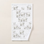 Serviettes De Bain Jeux Ours Polaire (Serviette à main)