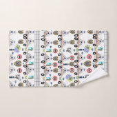 Serviettes de bain Jeux voitures de police (Serviette à main)
