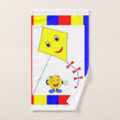 Serviettes de bain Kite Jaune (Serviette à main)