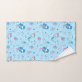 Serviettes De Bain Maid Bleues Cute (Serviette à main)