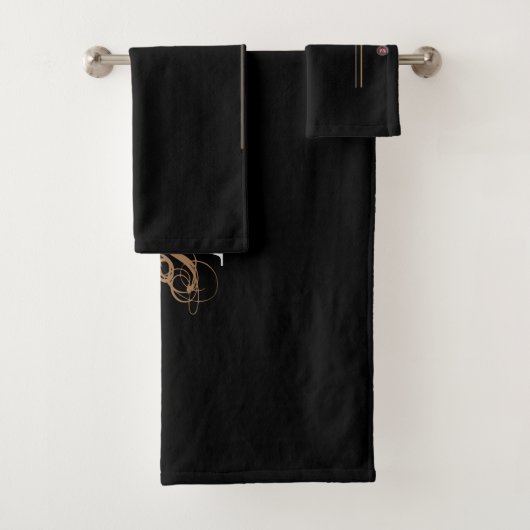 Serviettes de bain Monogramme Ensemble (En situation)