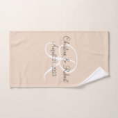 Serviettes de bain monogrammées (Serviette à main)